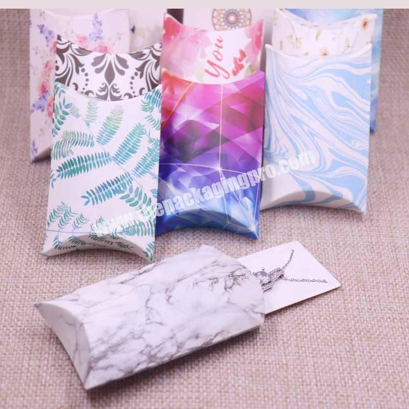 Wholesale Original Designs Flower Pattern Necklace Earring Gift Pillow shape Jewelry Display Box
