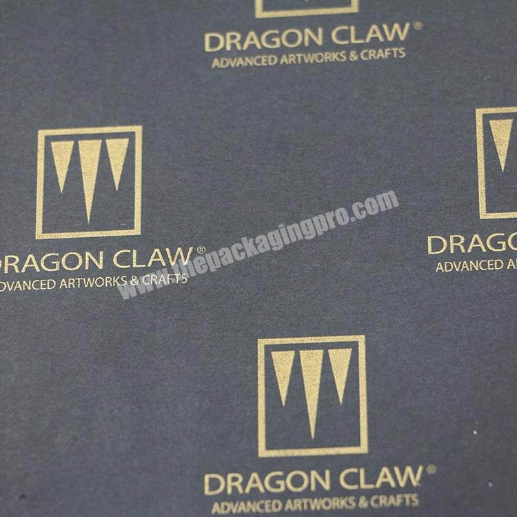 17gsm Black Custom Printed Tissue Wrapping paper