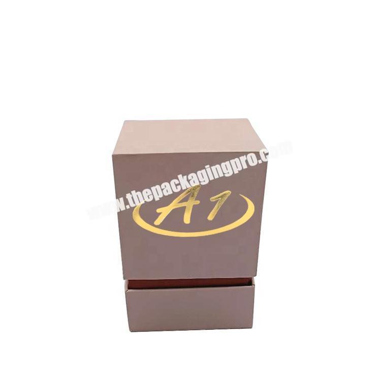 Custom Cemetery Packaging Black  Candle Jar with Box
