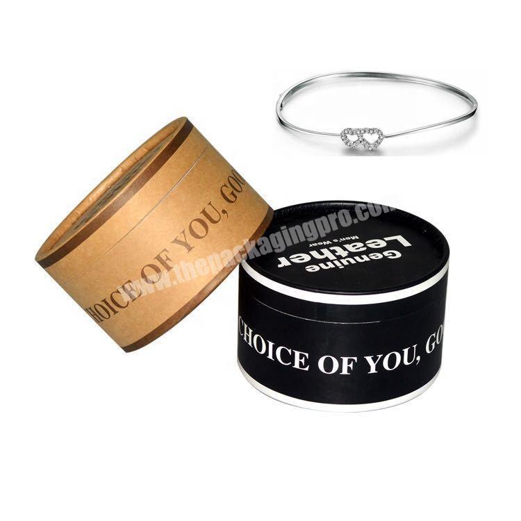 Fashionable Paper Circular Ties Round Bracelet Gift Box