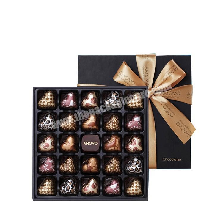 Lid and Bottom Edible Gift Cardboard Chocolate Packaging Box