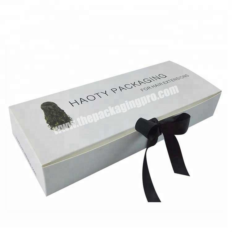 Ribbon Open Wholesale Gift Custom Wig Packaging Box
