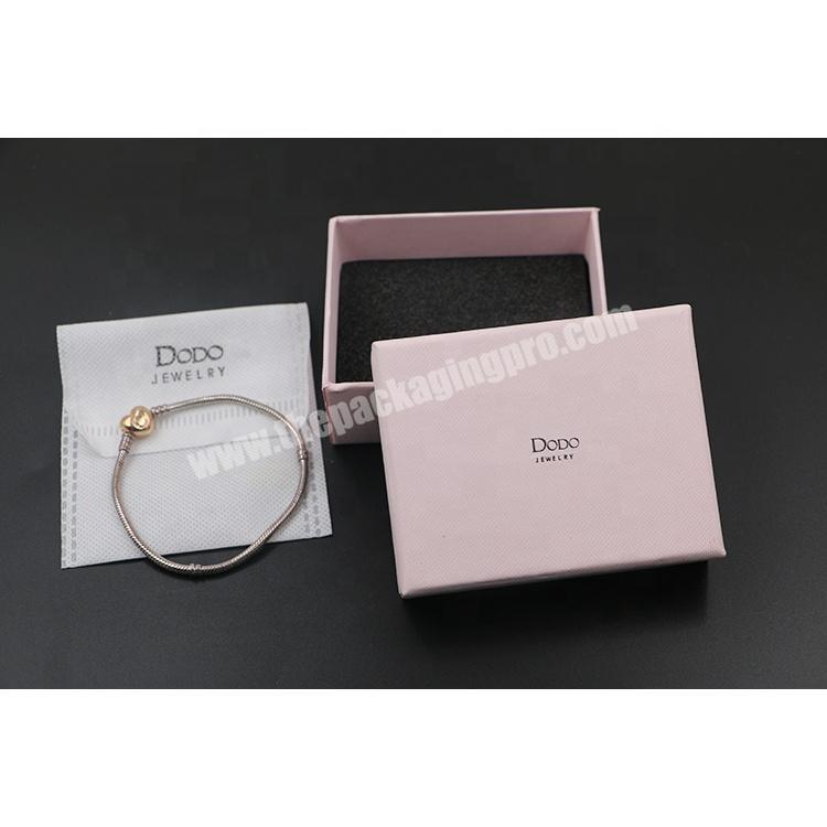 Rigid Pink Gift Custom Jewelry Box