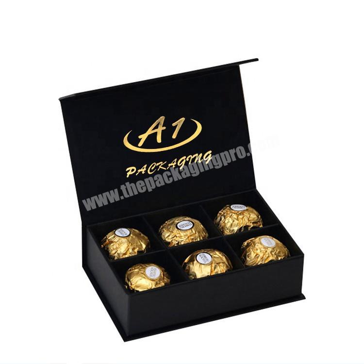 Magnetic Chocolate Truffles Sweet Engagement paper gift  packaging box