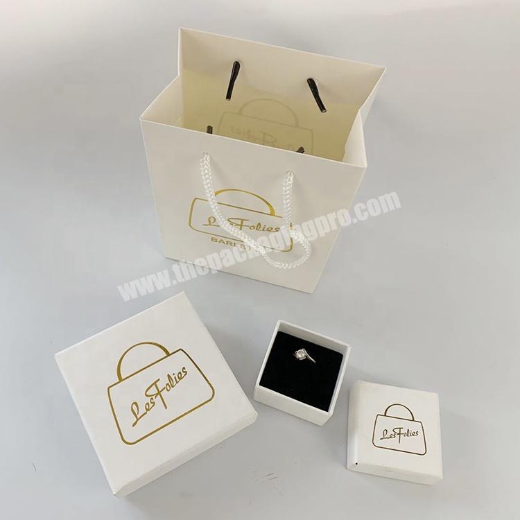 Custom Cardboard Paper Ring Earring Necklace luxury jewellery box