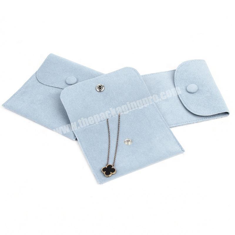 Simple Fashion Velvet Packaging Bag Necklace Rings Velvet Pocket Envelope Velvet Jewelry Bag