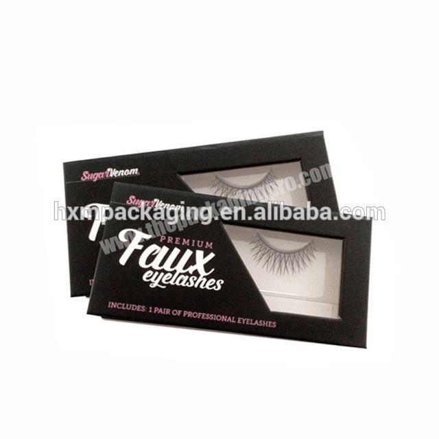 Free design printed make your own eyelash box beautiful  girl eyelash packing box LOW MOQ false eyelash box