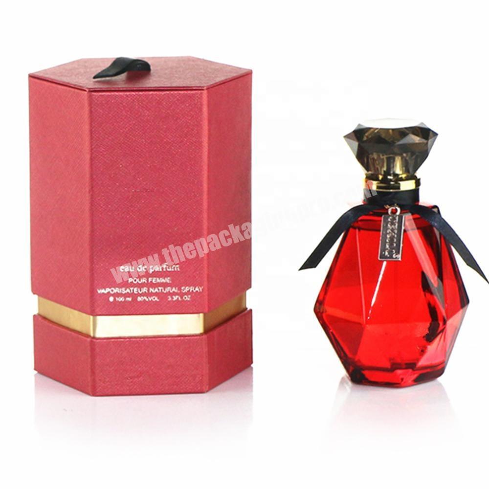 Colorful new design customization high quality luxury fashion lid and base perfume fragrance essence bottle jar packing gift box