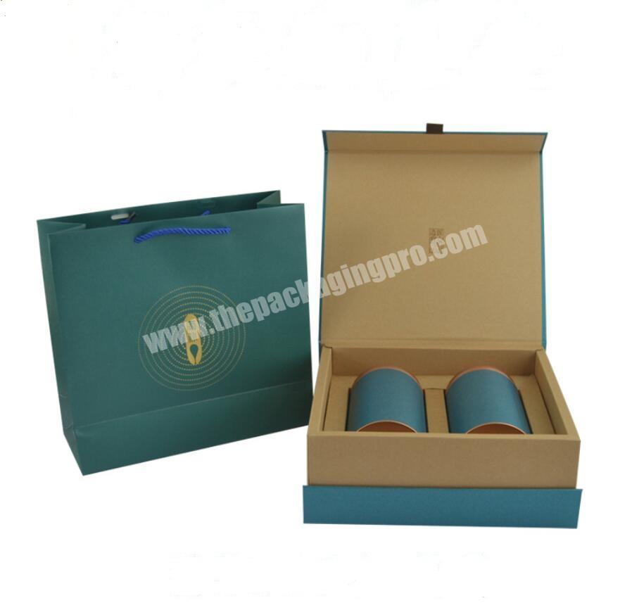 custom luxury empty foldable paper box refined chinese tea leaves packaging cardboard boxes for tea packaging