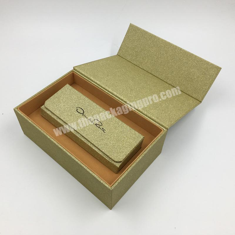 Luxury Custom Logo Glod Sunglasses Packaging Box For Gift