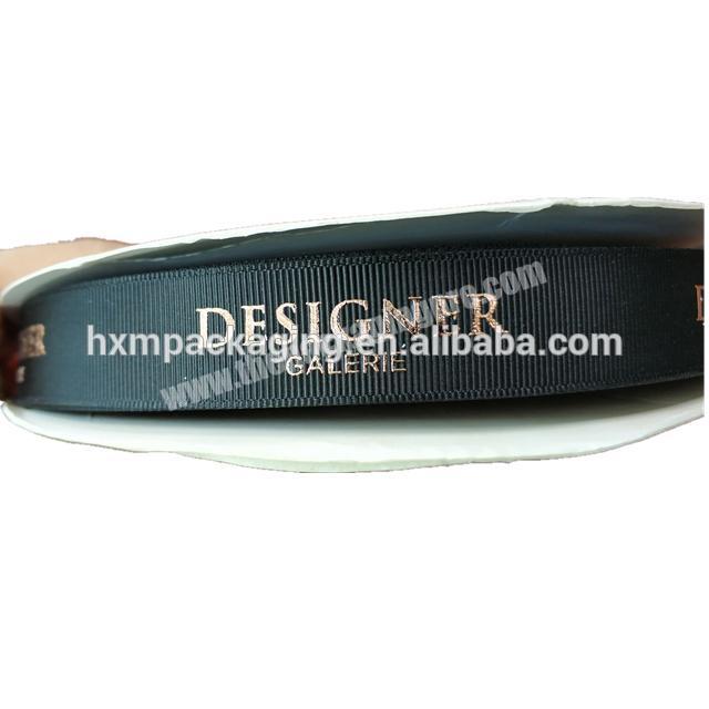 High-end Polyester custom packaging ribbon Printing 3D ribbon with logo  new style grosgrain ribbon