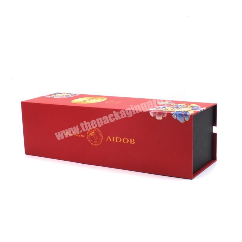 Handmade Two Pieces Custom Strong Corrugated Luxury Paper Packaging Cardboard Packing Wine Gift Box
