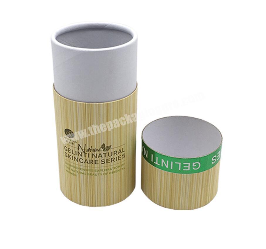 hot sales dongguan packaging supplier custom design cardboard luxury  round box for nature skincare cosmetic packaging