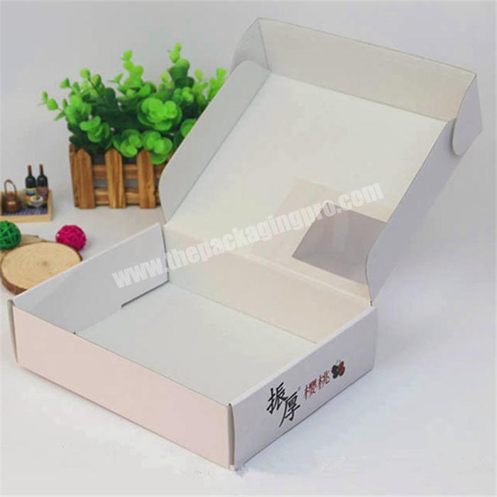 Recyclable Environmental Fruit Packaging Big Box Window Packaging Box Fruit Shipping Mailer Box with Customized Design