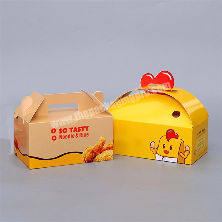 High Quality Custom Logo Printed Food Take Away Paper Lunch Box