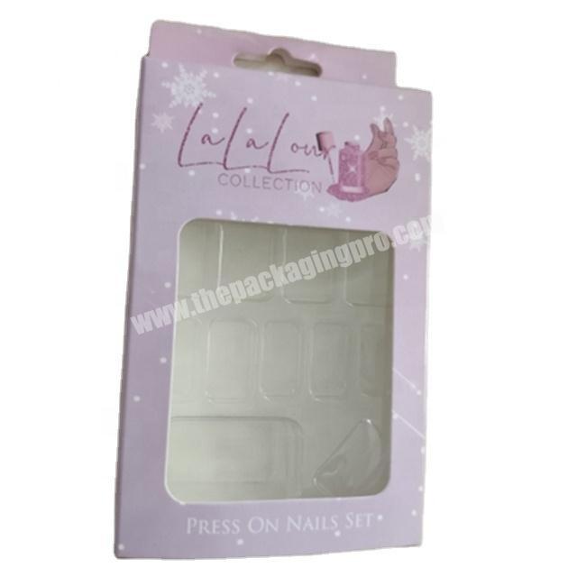 Best selling  fashion nail polish display box with Desgin custom nail box Beauty  packaging of nail box