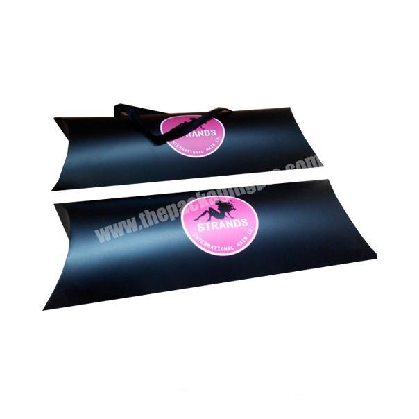 Hair Extension Packaging Pillow Box For 3 Bundles Of Hair Extension
