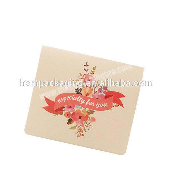 Hot selling greeting card paper and envelop newest full color