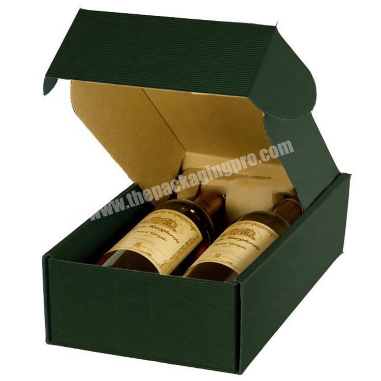 2019 Christmas Custom Offset Printing Retail Corrugated Mailer Boxes E Flute Corrugated Cardboard Wine Box With Liquor box