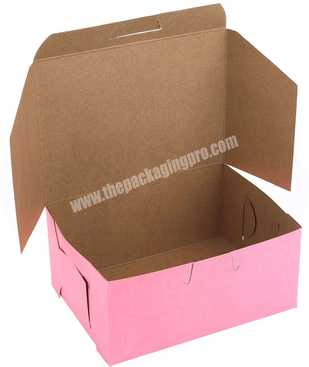 Luxury Custom Corrugated  Pretty Pink colored Lock Corner Clay Coated Kraft Paperboard Gift Mailing Mailer Shipping Mailer Box
