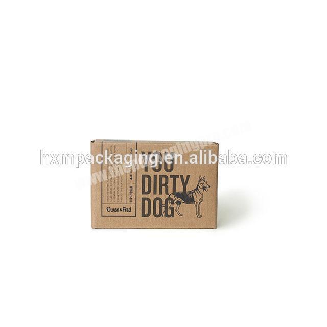 Factory Low Price soap box packaging  High Quality soap boxes with window for recycled  brown paper kraft die cut soap  box