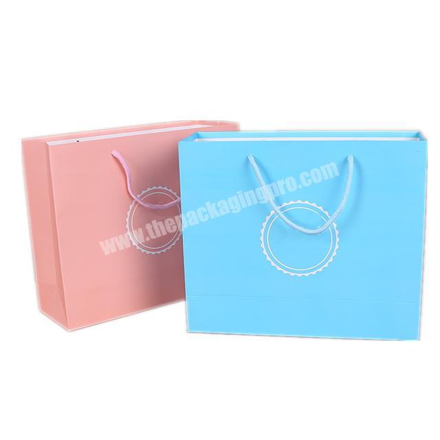 Good price pinksky blue party bags paper Most convenient portable custom logo paper bag