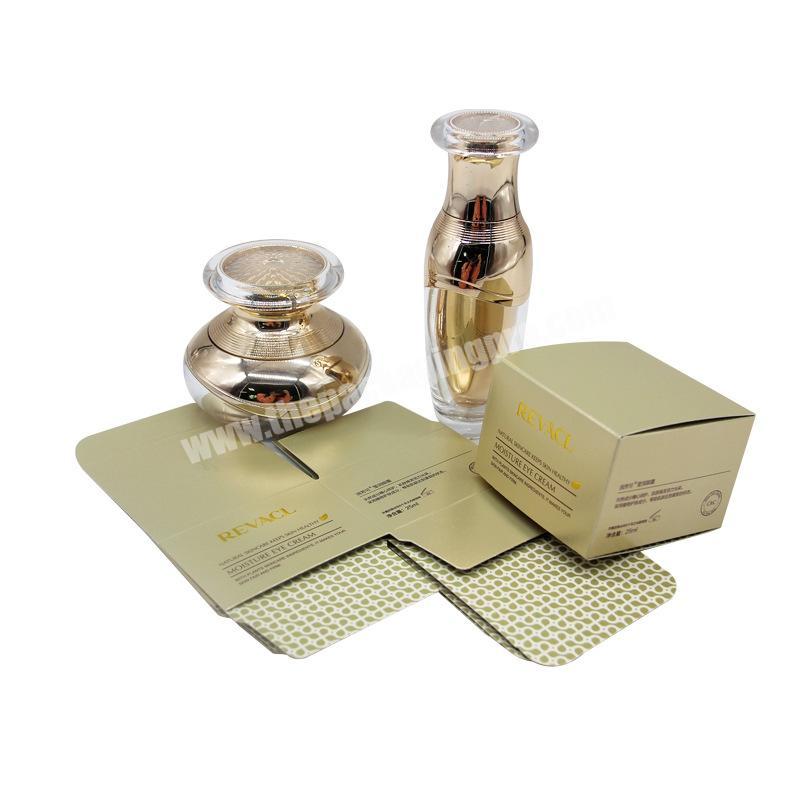 Custom printed luxury golden cardboard box gold foil personal logo perfume boxes