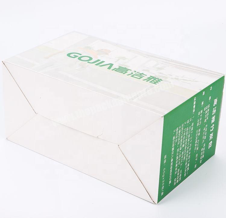 Custom Eco Friendly Printed Colored Corrugated Paper Box Private Label Shipping Carton Box With Plastic Handle