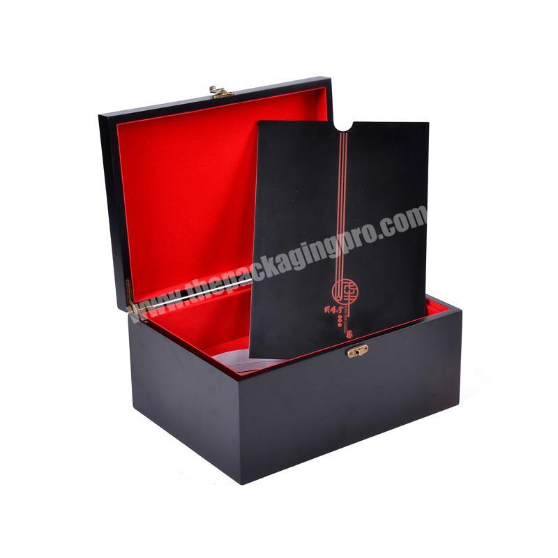 Luxury Wooden Gift Champagne Packaging Box For Wine Bottle