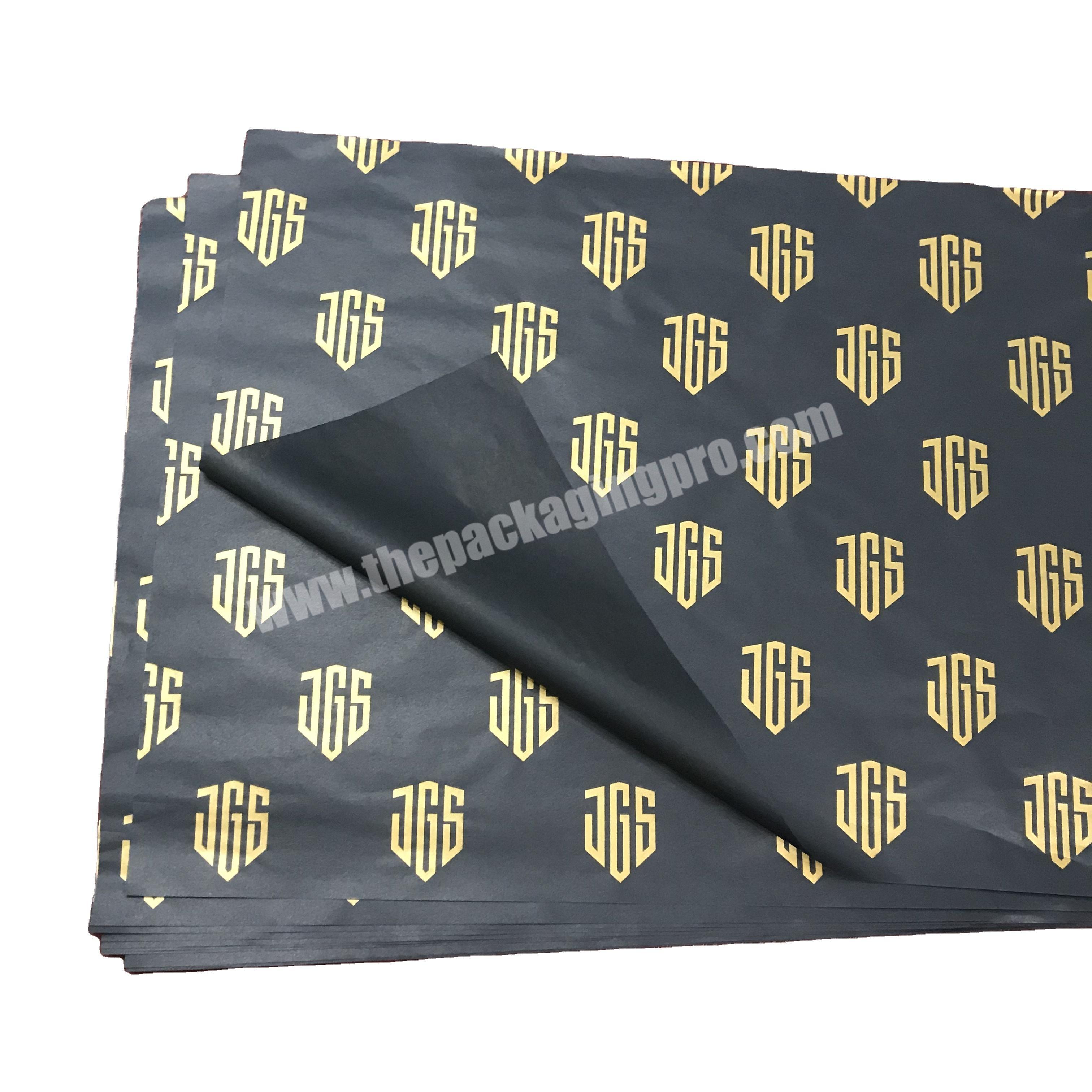 Free design branded clothing black tissue paper