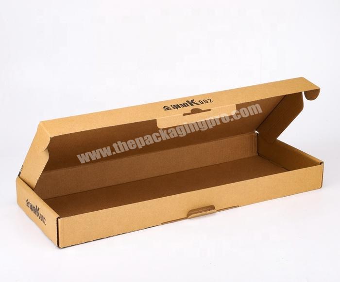 High Quality Recycled Luxury Kraft Paper Packaging Tab Lock Corrugated Mailer Box for Shopping