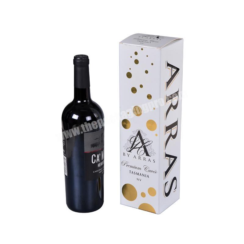 Luxury Custom Cardboard Foldable Packaging paper wine box