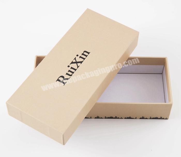 Customized Top Lid and Bottom Base Gift Packaging Recycled Special Paper Presentation Box for Leather Belts