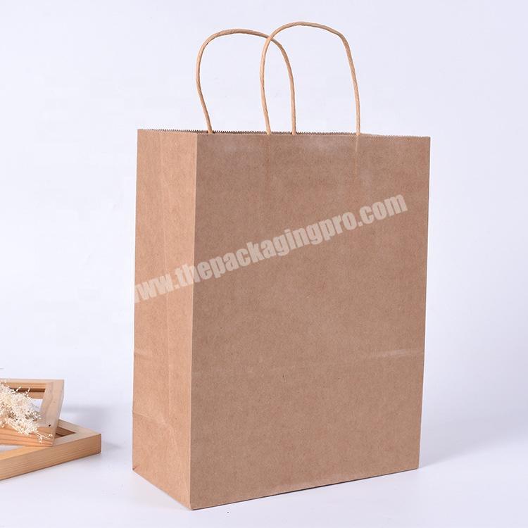 Factory Price Twisted Handle Kraft Paper Bag For Shopping low cost paper bag printing machine