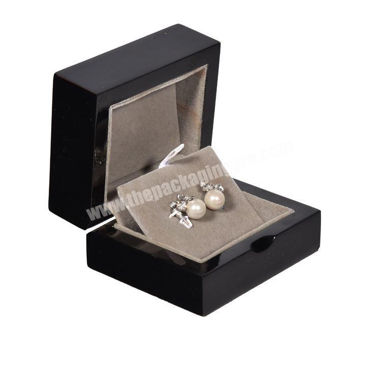 Wholesale Custom Black Small Square Black Earrings Packaging Box