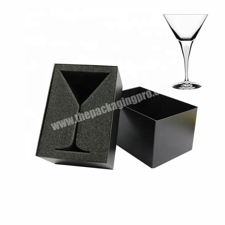 Black Mug Cup Glasses Gift Box With Foam