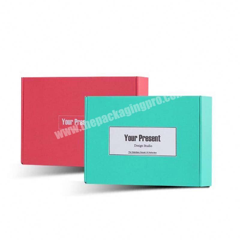 Wholesale Customized Recycled Paper Board Color Apparel Folding Corrugated Box Corrugated Mailing Boxes