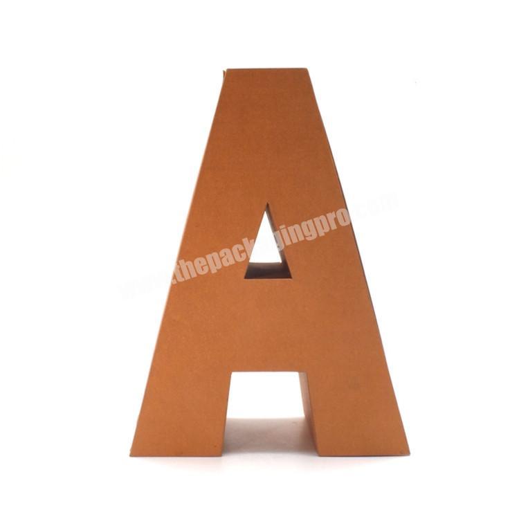 Original  fancy free design multipurpose letter shape gift box