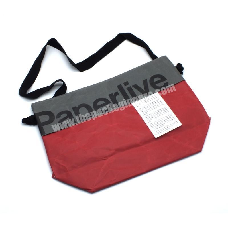 Popular new custom red gift packaging gift bags with logo print simple paper bags with handles for gift