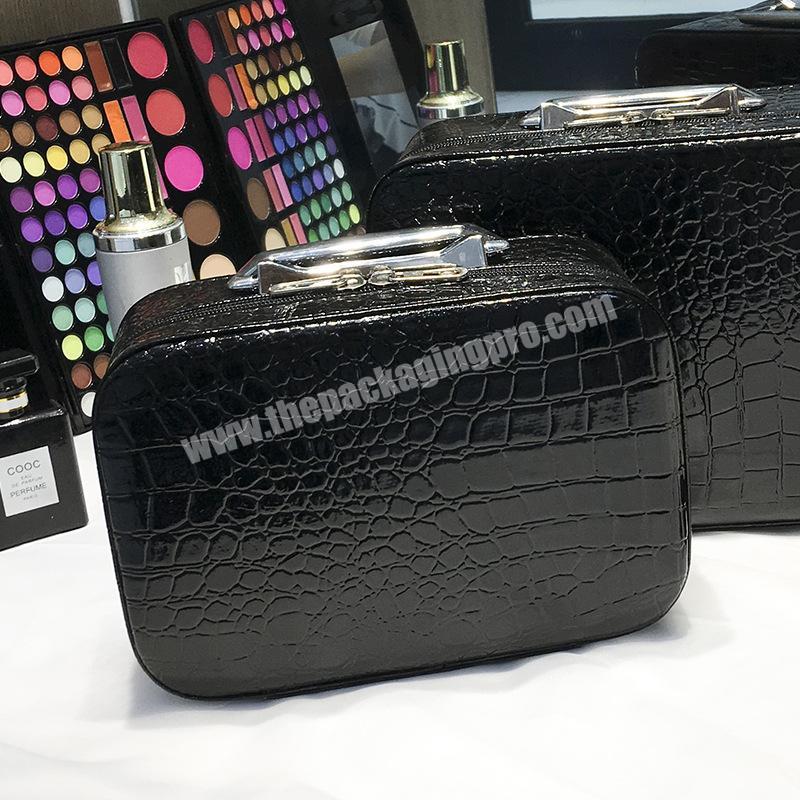 Factory direct colorful square makeup cosmetic case bag custom logo clear cosmetic bag with zipper