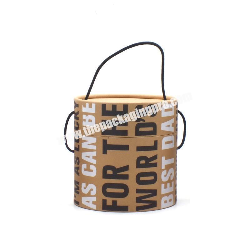 Small Coffee Powder And Bean Printed Packing Marble Cylinder Paper Tube With Rope Customized Boxes