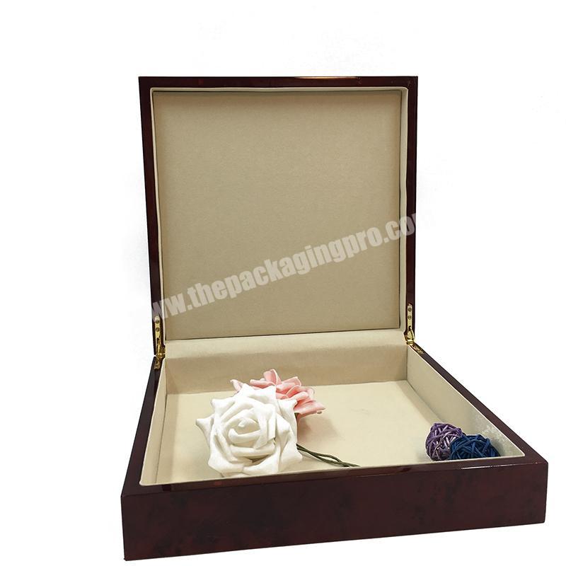 High Quality Brown Custom Blank Solid Wood Planter Wooden Box With Sign