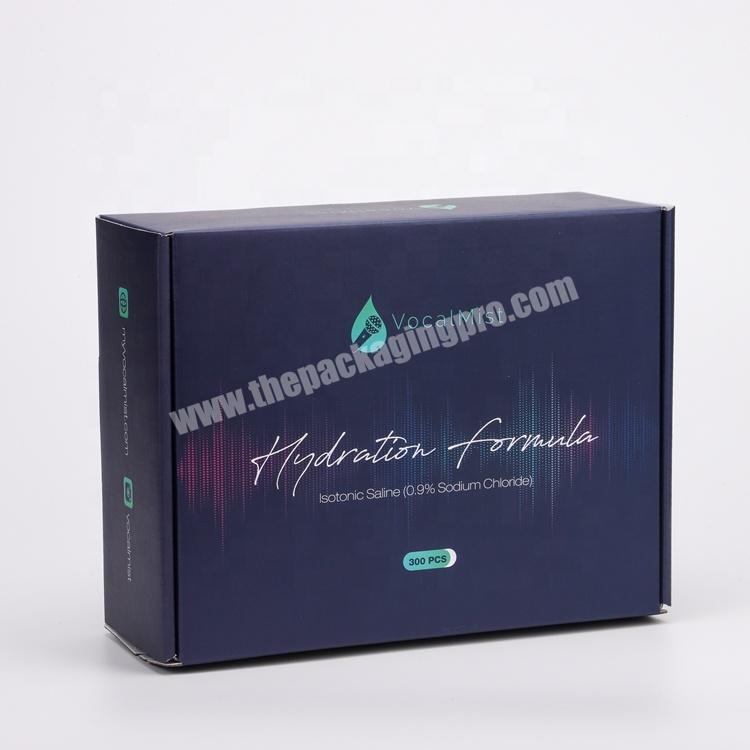 Wholesale High Quality Shenzhen Packaging Custom 4 Color Printing Corrugated Box Gold Foil Logo Shipping Boxes with Tear Strip