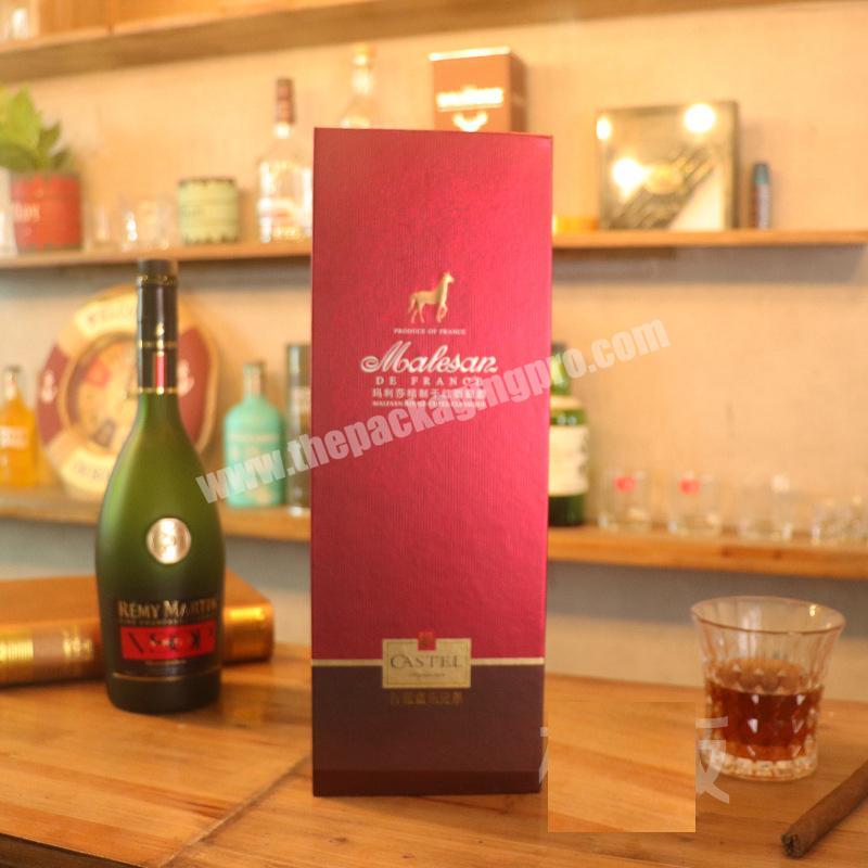 Luxury Custom Single Wine Glasses Cardboard Box
