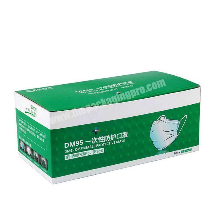 High Quality Customized Disposable Face Mask Packing Box 50Pcs