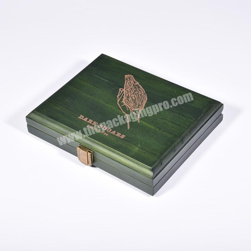 High End Solid Wooden Dry Fruit Gift Box Package With Lock