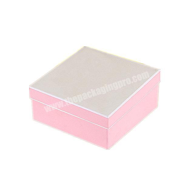 Personalized customized pink matte paper gift box High quality box paper packaging