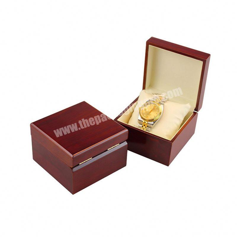 Luxury Custom Gift Cheap Wooden Single Pocket Watch Storage Packaging Box