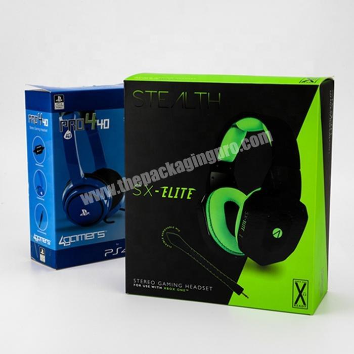 Customized High Quality Bluetooth Headphone Paper Packaging Box Sing-Color Printing Packaging