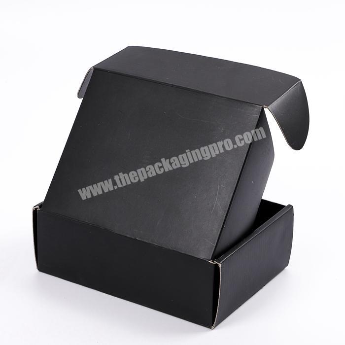 Logo Printed Black  White  Brown Corrugated Delivery Box Retail Products Paper Packaging Boxes for Shipping